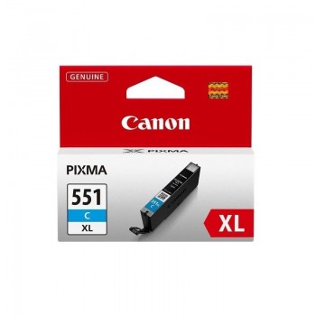 CARTUCHO ORIGINAL CANON CLI-551XL PIXMA MGR-5450/6350, IP-7250 CIAN (6444B001)