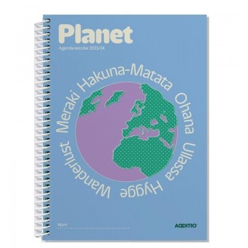 AGENDAS PLANET DINA5 SEMANA VISTA CATALAN ADDITIO A121