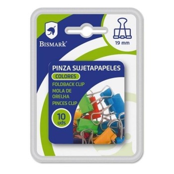 PINZAS ABATIBLES BLISTER 10 UNIDADES 328063  19MM COL