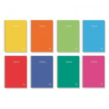 CUADERNO ESPIRAL PAUTA 2,5MM DINA5 80 HOJAS TAPA DURA