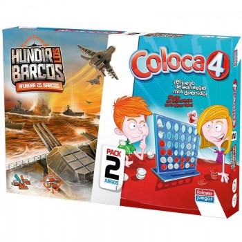 JUEGO DE MESA COLOCA 4 + HUNDIR BARCOS FALOMIR