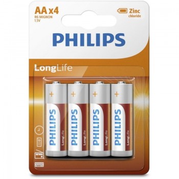 PILAS AA PHILIPS SALINA SUPER R6