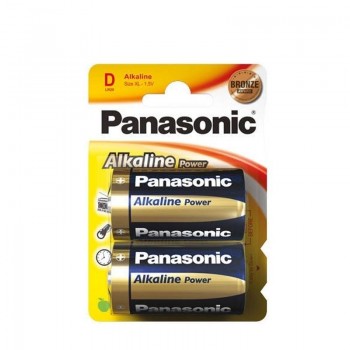 PILAS LR20 ALCALINAS PANASONIC BRONZE PACK 2UD