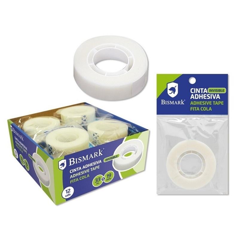 CINTA ADHESIVA INVISIBLE 33X19 BISMARK