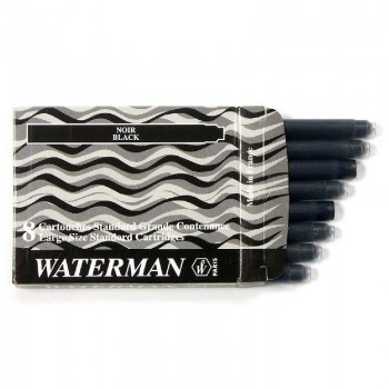 RECAMBIO WATERMAN CARTUCHOS PLUMA 6UDS NEGRO