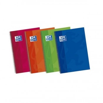 CUADERNO ESPIRAL LINEAS 80 HOJAS TAPA DURA DINA5 90GR SCHOOL SURTIDO OXFORD