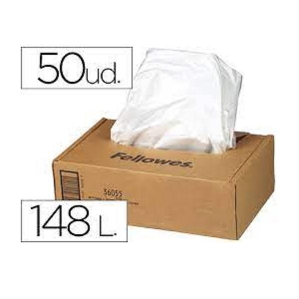 BOLSAS RESIDUOS DESTRUCTORA 50UDS 148L ( 101X83X38) FELLOWES