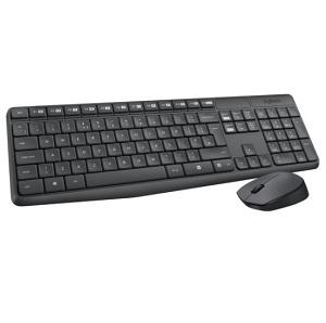 TECLADO Y RATON LOGITECH MK235 KIT INALAMBRICO NEGRO USB 920-007919