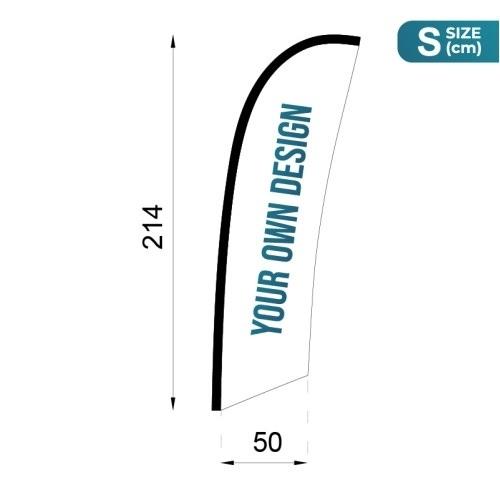 BANDERA SUELTA FLY BANNER SURF S 55X226CM