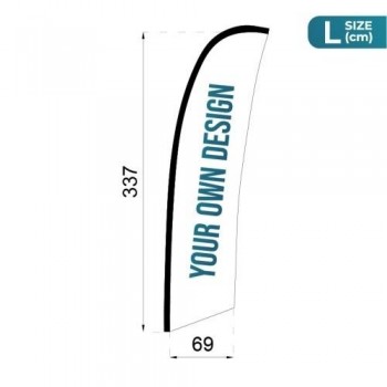 BANDERA SUELTA FLY BANNER SURF L 351X75CM