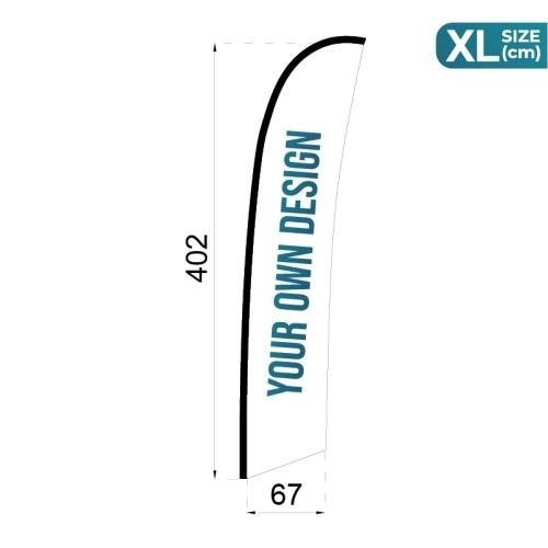 BANDERA SUELTA FLY BANNER SURF XL 417X75CM