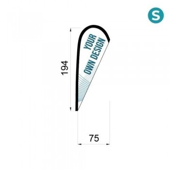 BANDERA SUELTA FLY BANNER GOTA S 194X75CM