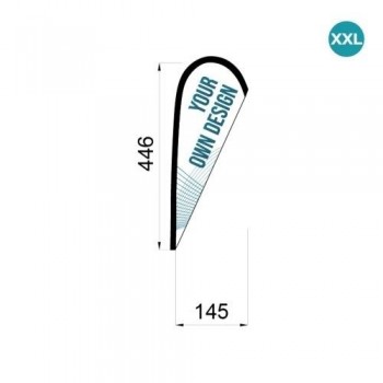 BANDERA SUELTA FLY BANNER GOTA XXL 446X145CM