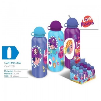 CANTIMPLORA ALUMINIO 500ML PIRATES KL10600