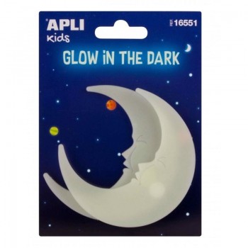 STICKERS APLI LUNAS GLOW IN THE DARK 16551