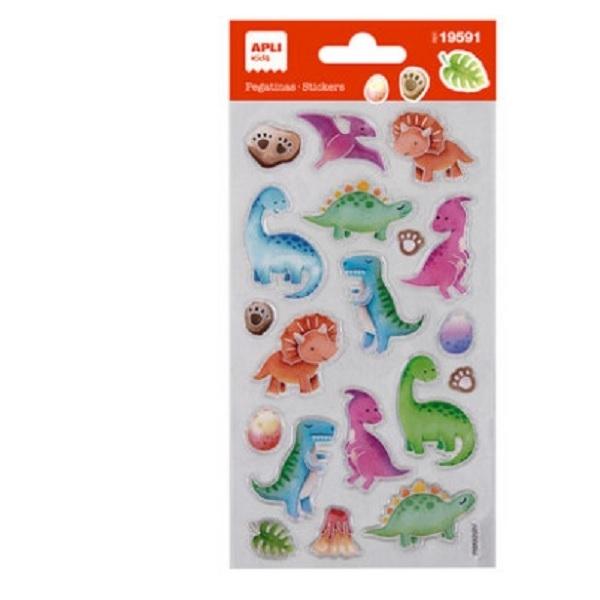 PEGATINAS BLISTER ETIQUETAS PEGAT. DINOSAURIOS BABY 1H