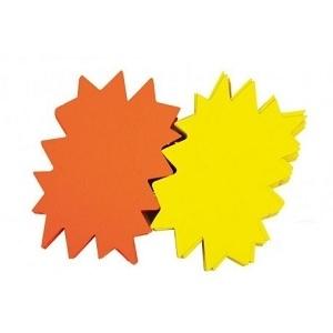 ETIQUETAS OFERTAS FLASH 8X12MM 450GR AMARILLO/NARANJA PACK 50 APLI (  100403  )