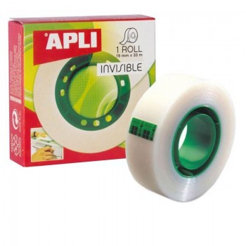 CINTA ADHESIVA INVISIBLE 19X33M APLI (  11036  )