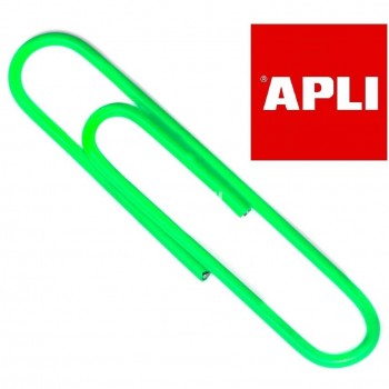 CLIPS COLOR VERDE NUMERO 2  APLI ( 11721 )