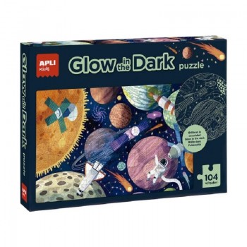 JUEGO APLI CAJA PUZLE GLOW IN THE DARK SISTEMA SOLAR 104UDS ( 18812 )