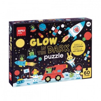 JUEGO APLI PUZLE GLOW IN THE DARK ESPACIO 60U. (  18813  )