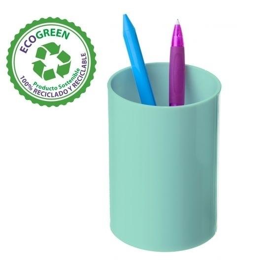 CUBILETE PORTALAPICES VERDE PASTEL ARCHIVO 2000