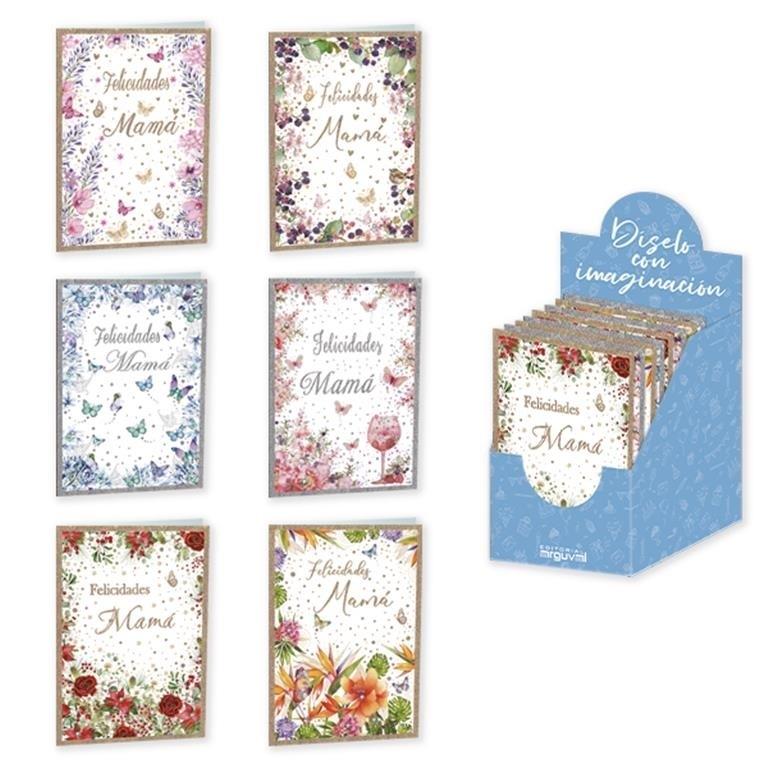 POSTAL FLORAL FELICIDADES MAMA (EXP 48) 47148