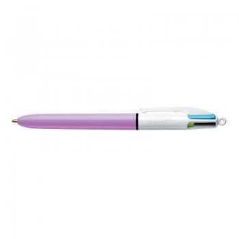 BOLIGRAFOS BIC DE 4 COLORES FUN LILA