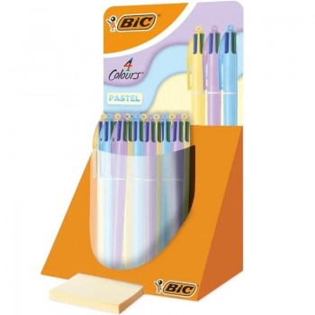 BOLIGRAFO BIC 4 COLORES EXPOSITOR 24 UNIDADES