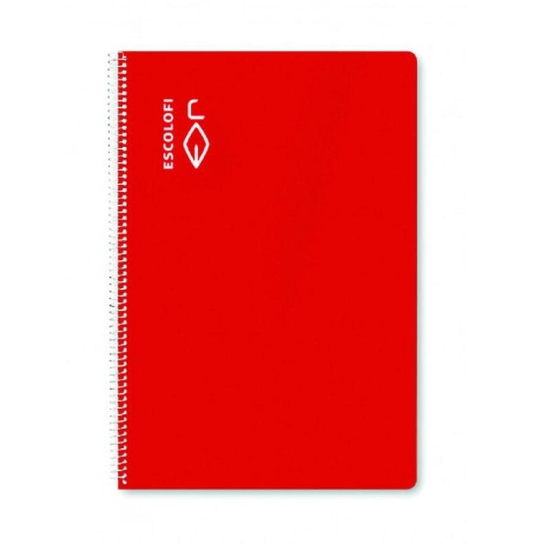 CUADERNO ESP FOLIO 8X8 TDD 50H 70GR SIN MARGEN ESCOLOFI ROJO
