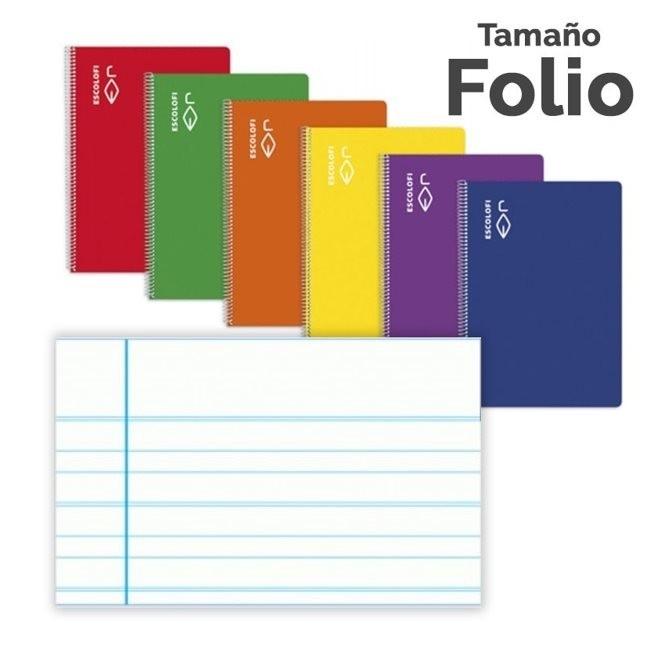 CUADERNO ESP FOLIO MONTESSORI 5MM TDD 100H 70GR CON MARGEN ESCOLOFI ROJO