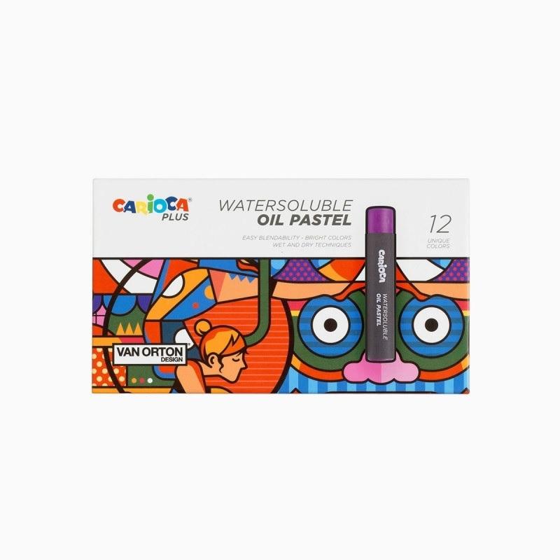 PASTELES AL OLEO 12UDS WATERSOLUBLE CARIOCA