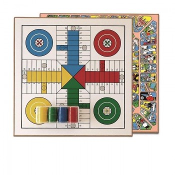 TABLERO PARCHIS OCA CON ACC 40X40CM