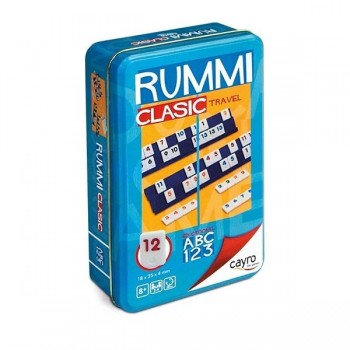 JUEGO RUMMY 4 TRAVEL METAL BOX CAYRO