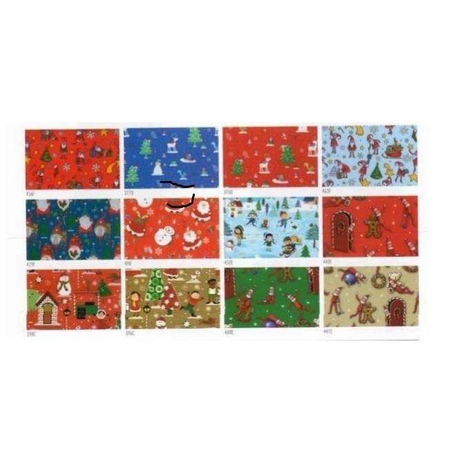 PAPEL REGALO EN ROLLO 0,70X2M  NAVIDAD RASO BIMBI GARRIGA (50)
