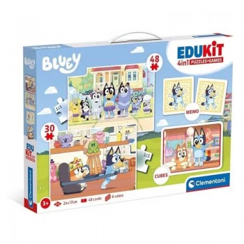 PUZZLES EDUKIT 4IN1 BLUEY