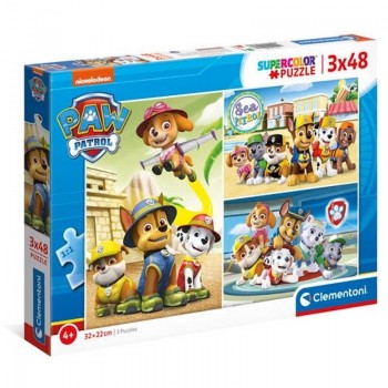 PUZZLE 3X48 PIEZAS SPIDER PAW PATROL CLEMENTONI 25262