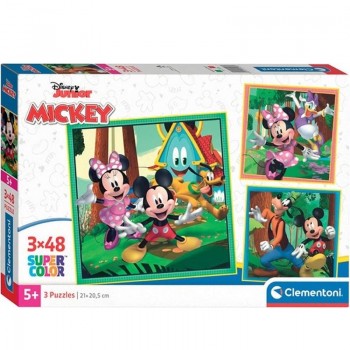 PUZZLE 3X48 SQUARE MICKEY AND FRIENDS