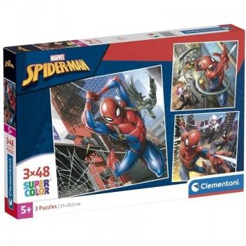 PUZZLE 3X48 SQUARE MARVEL SPIDERMAN