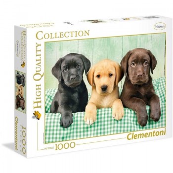 PUZZLE 1000 PIEZAS LOS TRES LABRADORES CLEMENTONI 39279