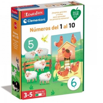 JUEGO NUMEROS DEL 1 AL 10 CLEMENTONI 55447