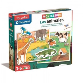 JUEGO MONTESSORI LOS ANIMALES CLEMENTONI 55452