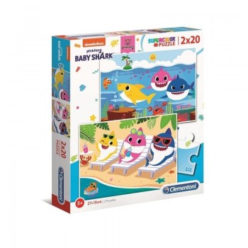 PUZZLE BABY SHARK 2X20PZS CLEMENTONI