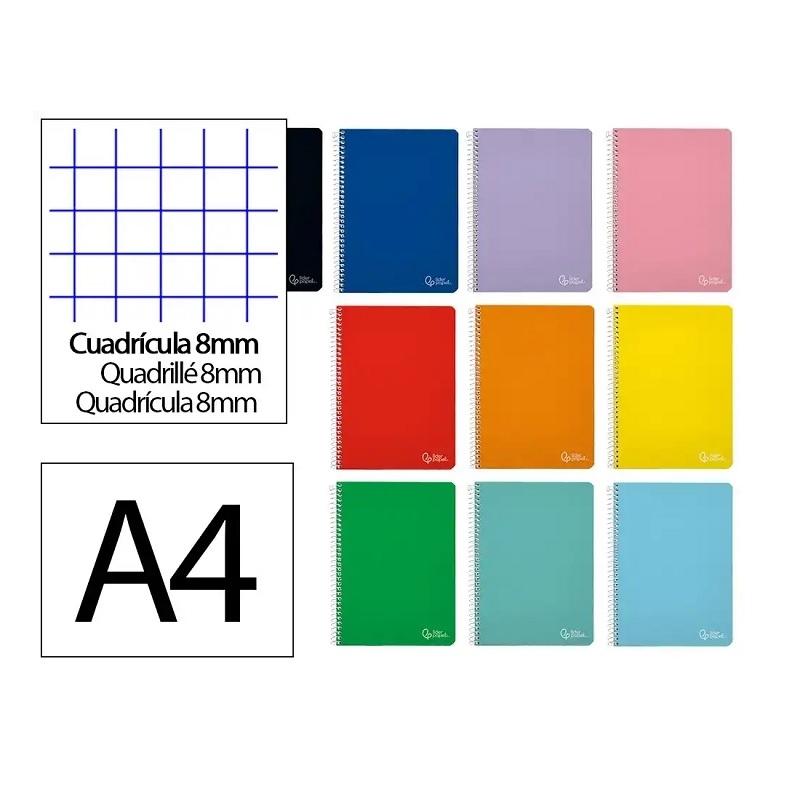 CUADERNO ESP DINA4 8X8 TDD 80H 90GR LIDERPAPEL SURTIDO BF66