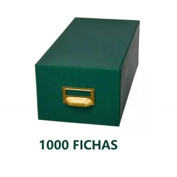 FICHERO FICHAS Nº2 75X125MM 1000 FICHAS LIDERPAPEL