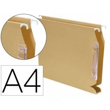 CARPETA COLGANTE DINA4 VISOR LATERAL 250X330X30MM KRAFT GIO