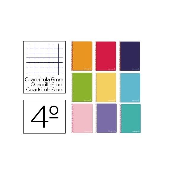 CUADERNO ESP DINA5 6X6 TDD 80H 75GR CON MARGEN LIDERPAPEL SURTIDO