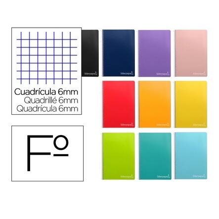 CUADERNO ESP FOLIO 6X6 TDD 80H 75GR CON MARGEN WITTY LIDERPAPEL SURTIDO
