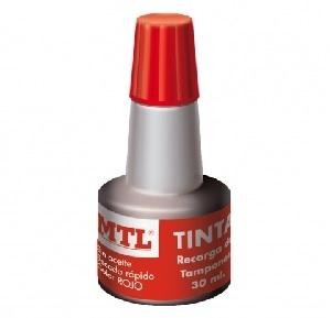 TINTA PARA TAMPON MTL 30ML ROJO