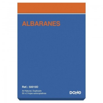 TALONARIO ALBARANES DINA4 DUPLICADO